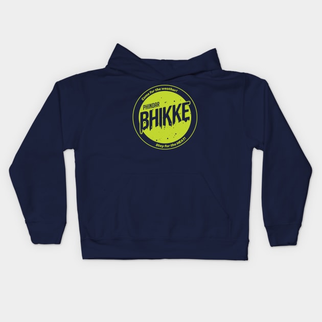 B.H.I.K.K.E. Phindar Green Kids Hoodie by One Shot Podcast